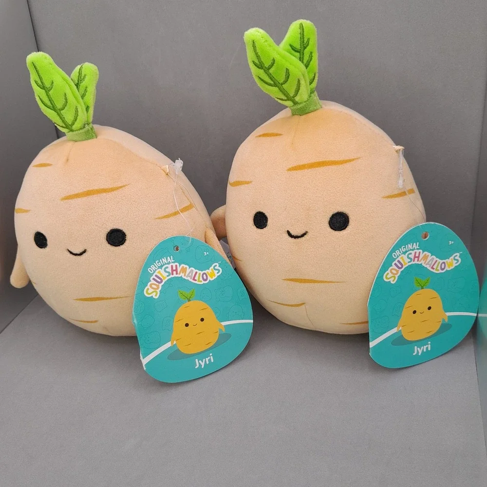 Squishmallows Jyri the Ginseng 5 Inch Plush Set of 2 Harvest Squad NWT